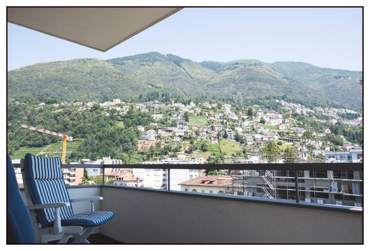 Schoene Ferienwohnung Mit Panoramablick Locarno Zewnętrze zdjęcie